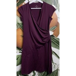 Athleta XSP Purple Wrap Dress Style 409103